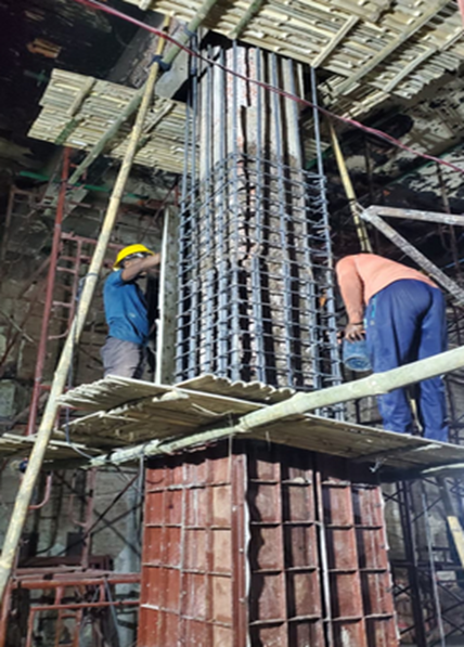 column jacketing